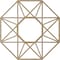 Ekena Millwork Guardian Wood Fretwork Pierced Ceiling Medallion, Hickory, 16"OD x 6 1/4"ID x 3/8"T CMWP16X16X0375GDHI - alternate 3